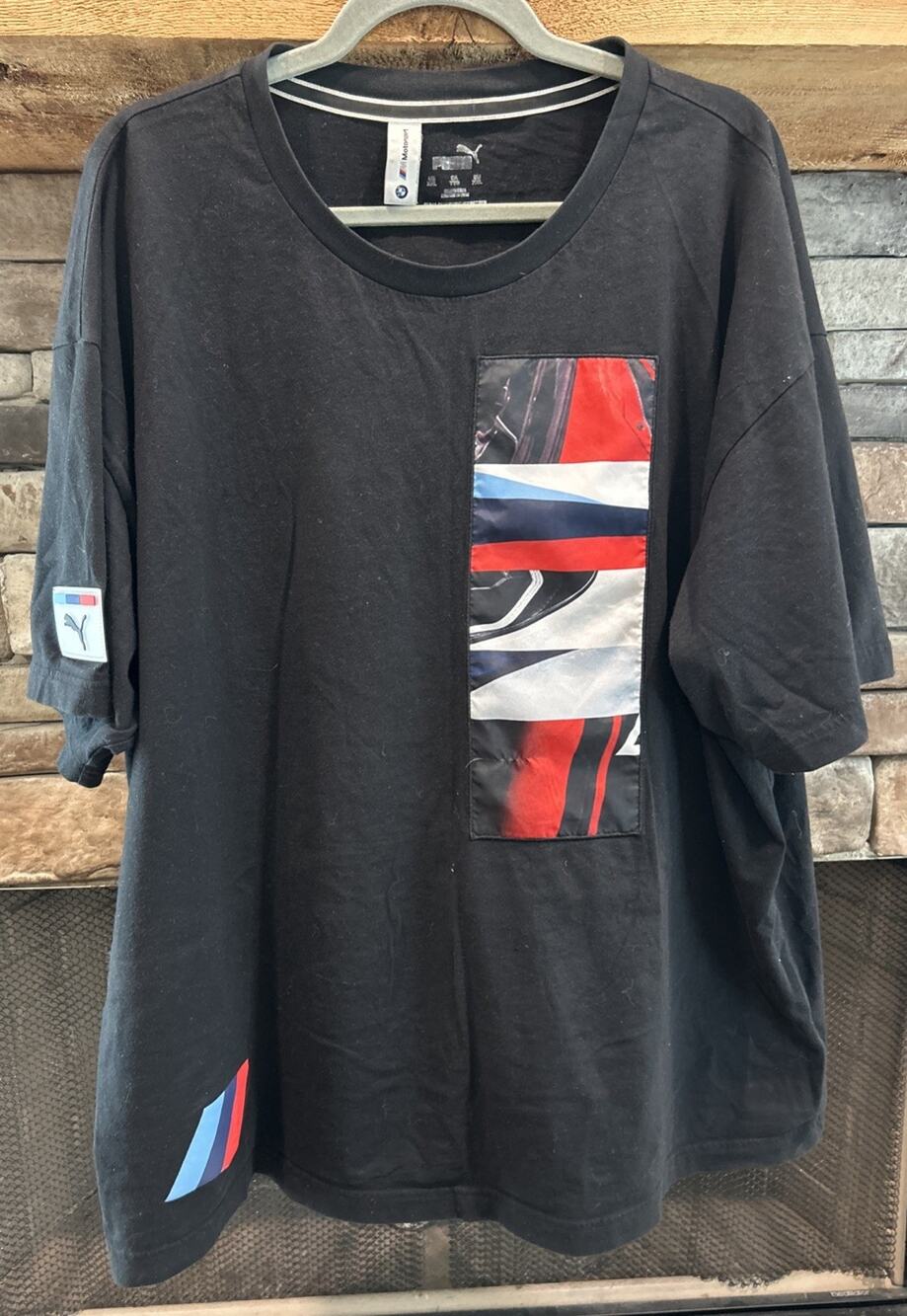 Mens PUMA BMW Motorsport Black Short Sleeve Graphic T Shirt XXL *B2